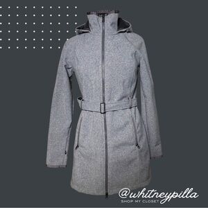 The North Face Hooded Insulated Coat Windfall Gray Women’s Size Small